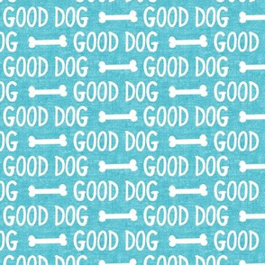 good dog - blue - dog bone - LAD19