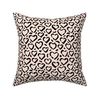 Leopard love minimal raw inky style panther print animal design off white black