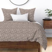 Leopard love minimal raw inky style panther print animal design off white black