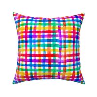 Jewel tone seventies checkered plaid