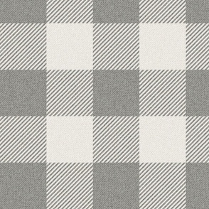 Twill Buffalo Plaid Cool Grey