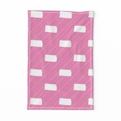 Kansas State Shape Pattern Pink and White Stripes