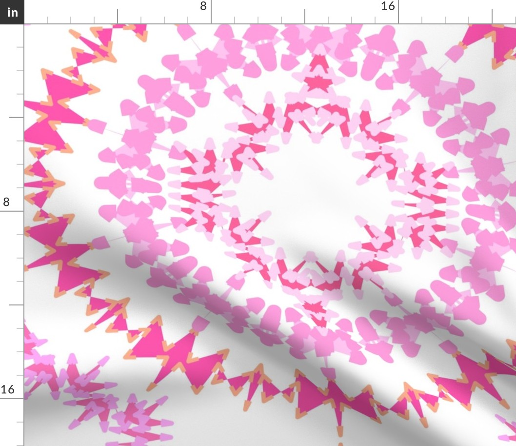 Circle Medley Pink Jumbo print