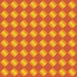 Orange Diamonds-Woven