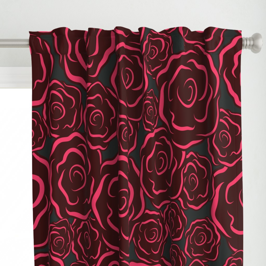 Just Roses in dark reds