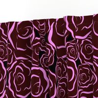 Just Roses dark pinks Large print