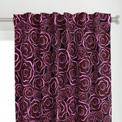 Just Roses dark pinks Large print