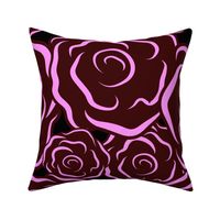 Just Roses dark pinks Jumbo print