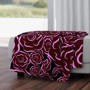 Just Roses dark pinks Jumbo print