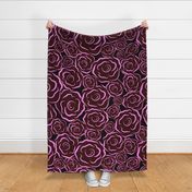 Just Roses dark pinks Jumbo print