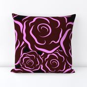 Just Roses dark pinks Jumbo print