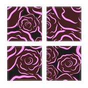 Just Roses dark pinks Jumbo print