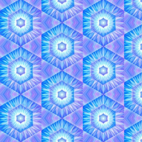 Violet Blue Crystal Snowflake