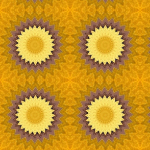 Golden Pinwheels - Large Scale