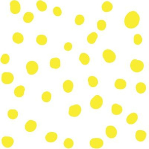 Pop Stripe Co-ordinates Dots White and Yellow - small scale