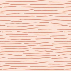 Little zebra tiger animal print abstract ink lines and strokes in waves blush cinnamon peach