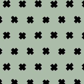 Raw brush x minimal cross plus designs abstract scandinavian style sage green
