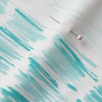 Aqua menthe watercolor brush stroke stripes • painted designs for modern nursery