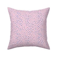 Little spots and speckles panther animal skin abstract minimal dots in bubblegum pink blue SMALL