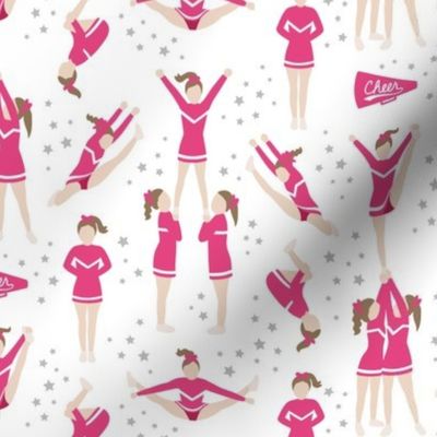 Cheerleading Stunts Pink
