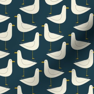 Seagull - Nautical Navy