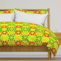 Pop Art Geometric Citrus Florals