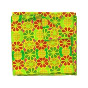 Pop Art Geometric Citrus Florals