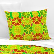 Pop Art Geometric Citrus Florals