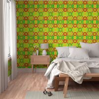 Pop Art Geometric Citrus Florals