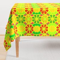 Pop Art Geometric Citrus Florals