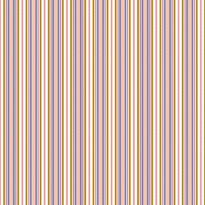 Thin Stripes, tan, pink, teal, white, purple, beige, brass, peach