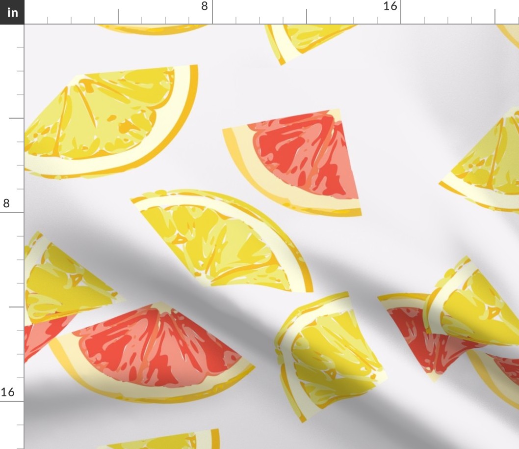 Lemon Grapefruit Pop Art