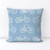 Bicycles on Slate Blue