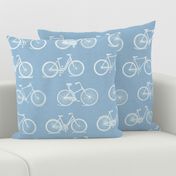 Bicycles on Slate Blue