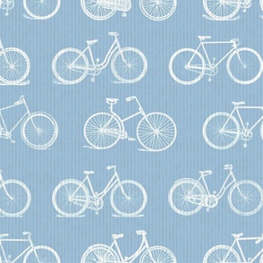 Bicycles on Slate Blue