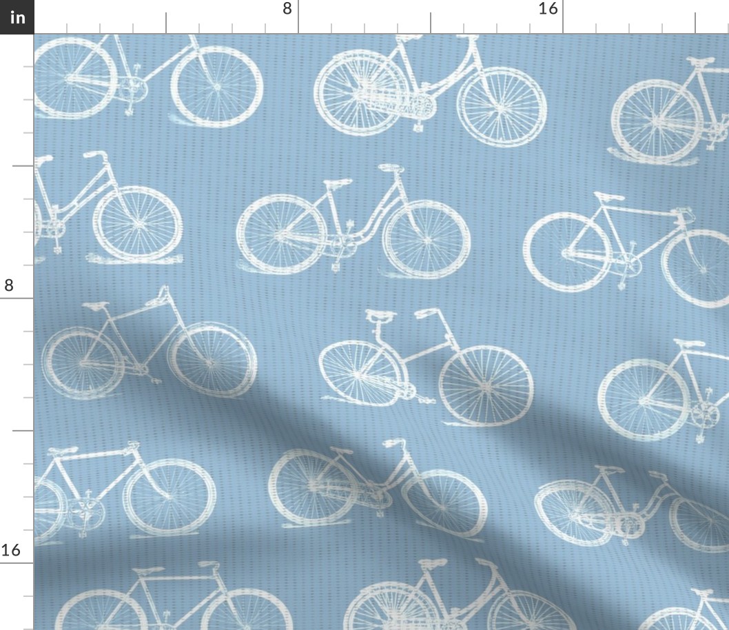 Bicycles on Slate Blue