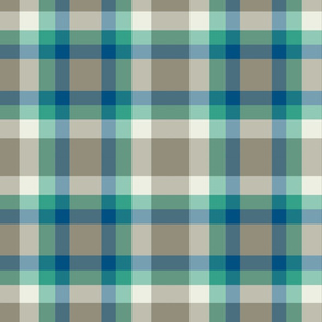 Eddies Plaid / Blue Green Tan 