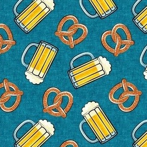 Beer and Pretzels - blue - LAD19