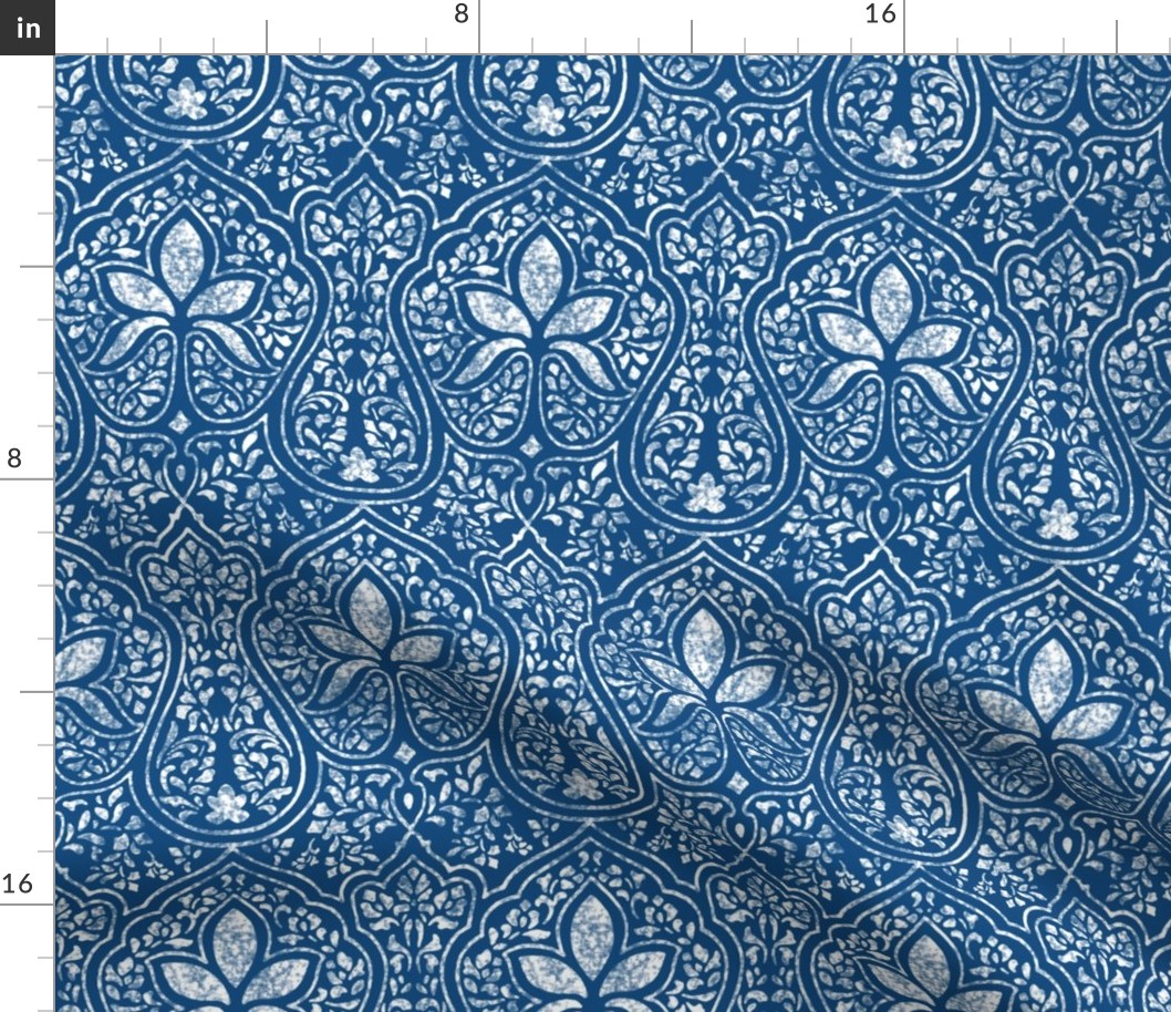 Rajkumari ~ Toujours Blue and White ~ Batik  