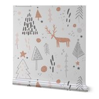 Christmas pattern with reindeer