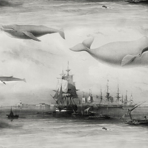 Whales and Ships GREY