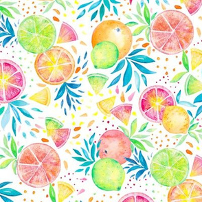 Citrus Splash on White