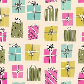 Retro Wrapped Gifts