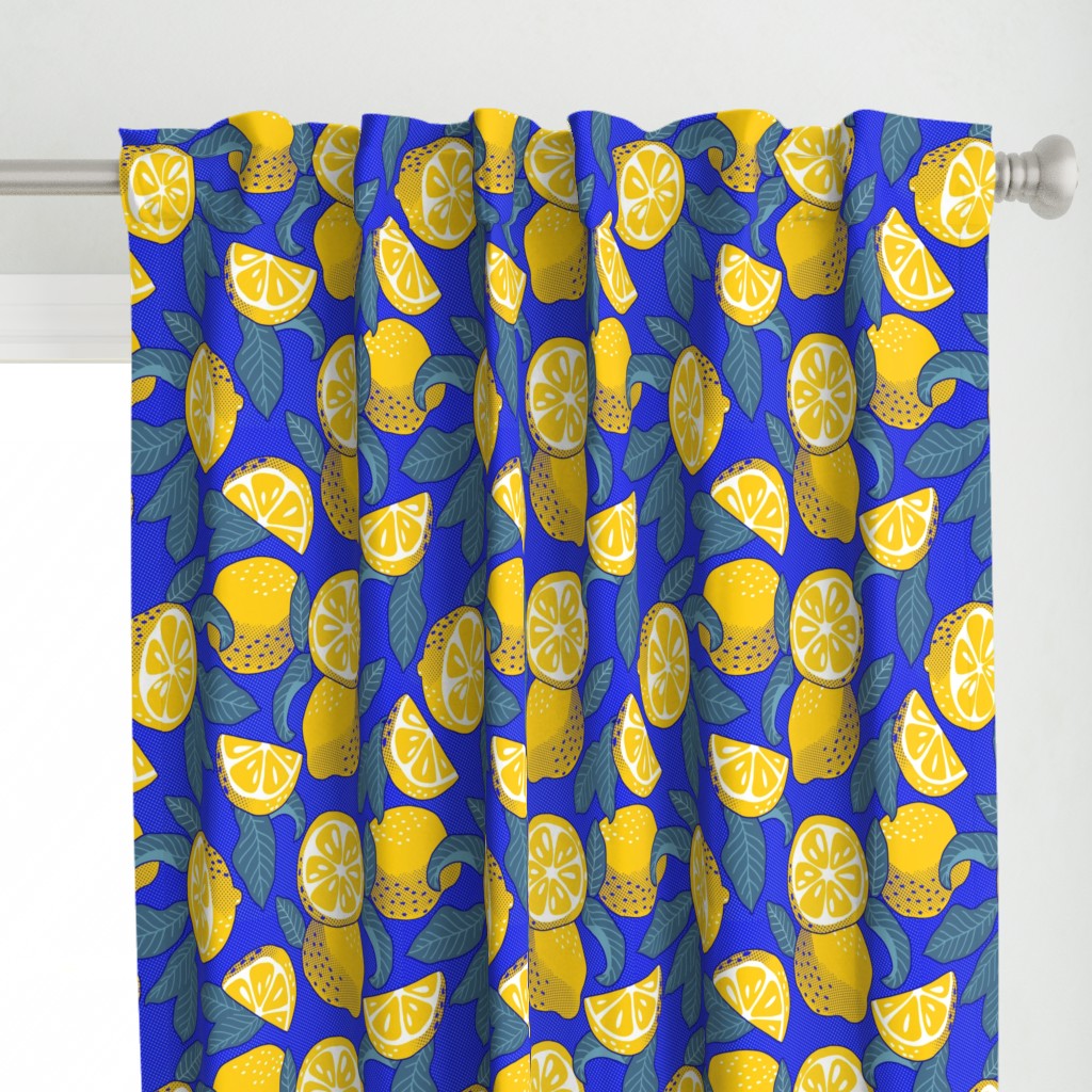 Large scale • Juice Lemons Blue Fruit - Lemons Pop Art 