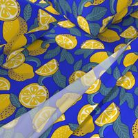 Large scale • Juice Lemons Blue Fruit - Lemons Pop Art 