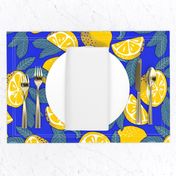 Large scale • Juice Lemons Blue Fruit - Lemons Pop Art 