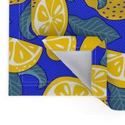 Large scale • Juice Lemons Blue Fruit - Lemons Pop Art 