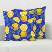 Large scale • Juice Lemons Blue Fruit - Lemons Pop Art 