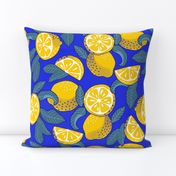 Large scale • Juice Lemons Blue Fruit - Lemons Pop Art 