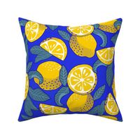 Large scale • Juice Lemons Blue Fruit - Lemons Pop Art 